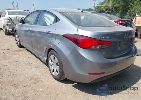 2016 Hyundai Elantra Se из США, поврежденный, VIN 5NPDH4AE5GH746081